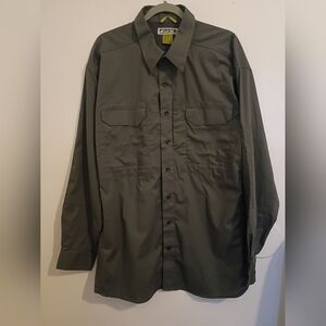 First Tactical Men's Dark Gray Button-Down Shirt Sz‎ XL